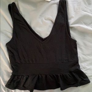 Black crop top